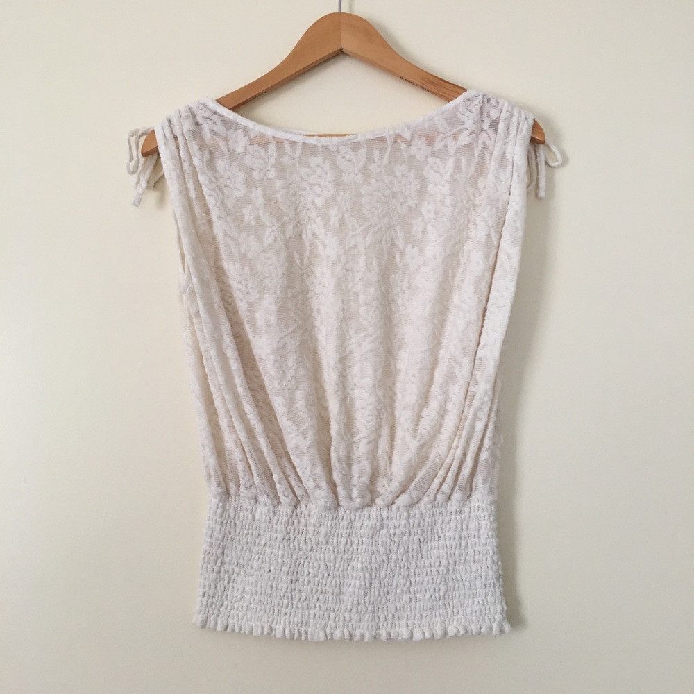 Deletta (Anthropologie) Lace Sleeveless Blouse